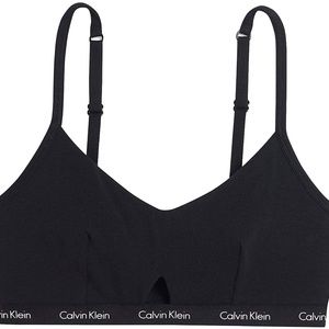 NWT Calvin Klein Logo Stretch Cut-Out Bralette M
